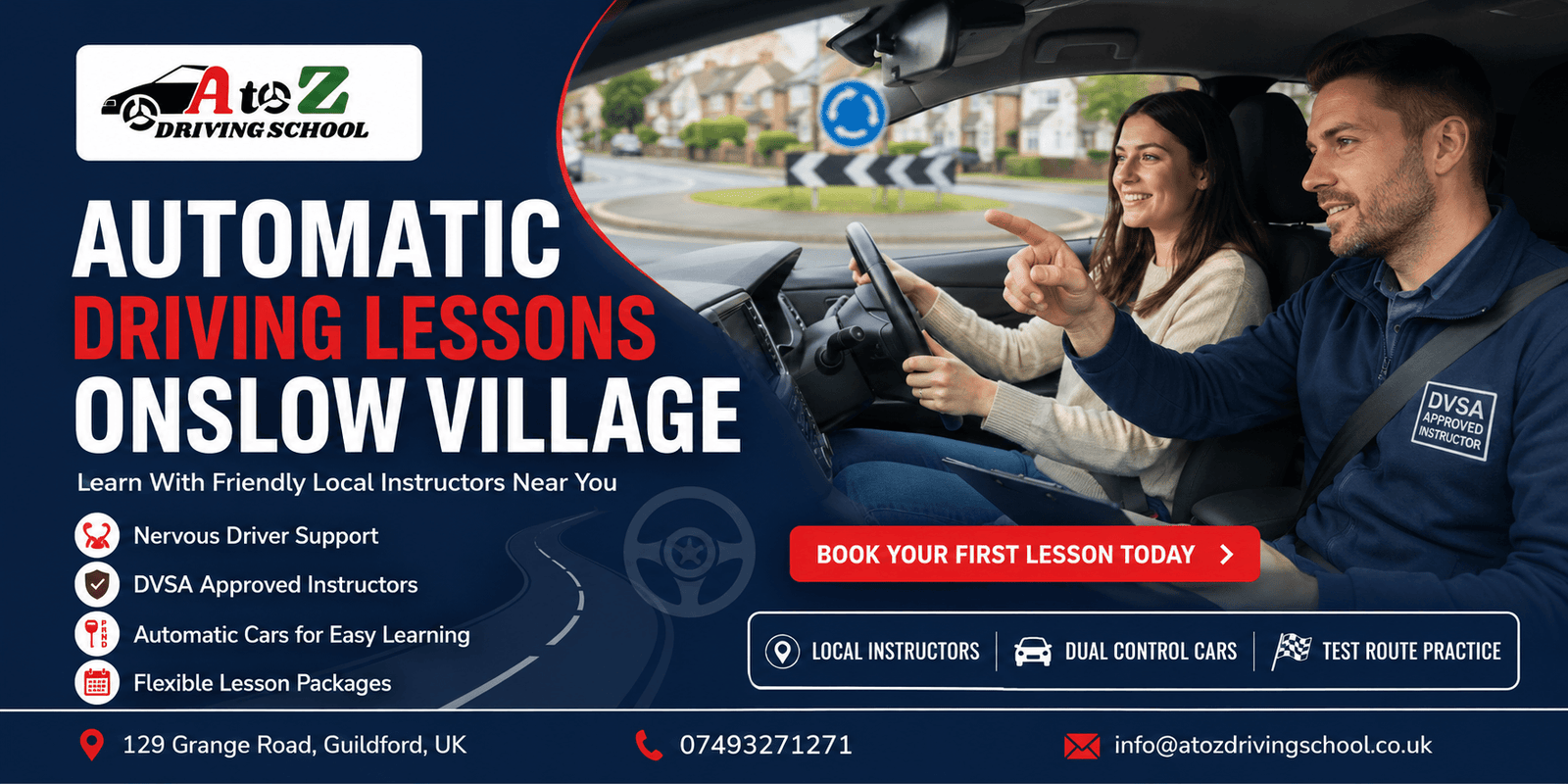 Automatic Driving Lessons Onslow Village