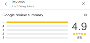 a to z driving school reviews rating